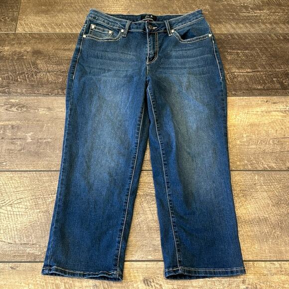 Bundle of 2 Earl Jean Women's Rhinestone Embellished Capris Size 10 - Picture 9 of 15